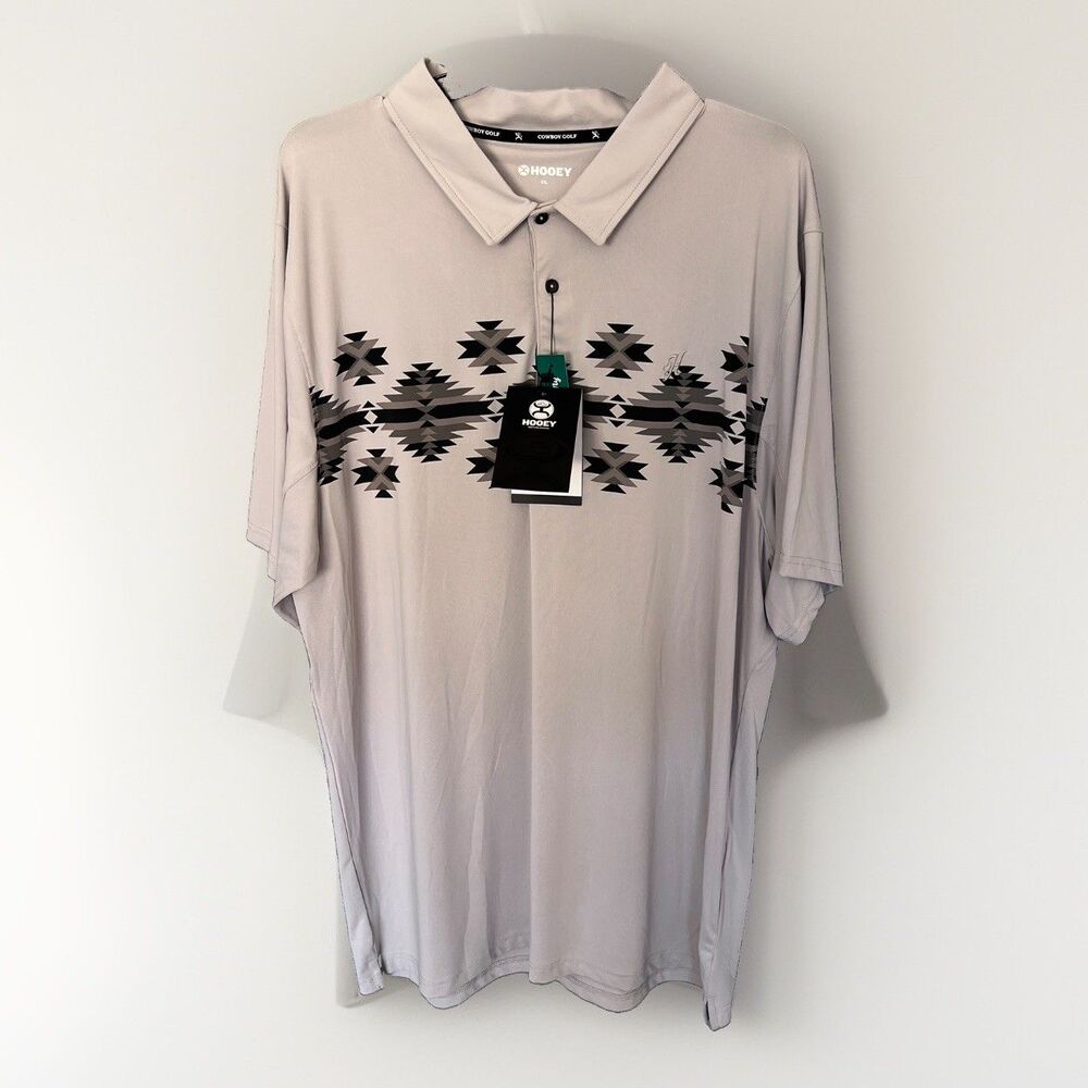 HOOEY Men's The Weekender Cowboy Golf Polo 2xl Western stretch